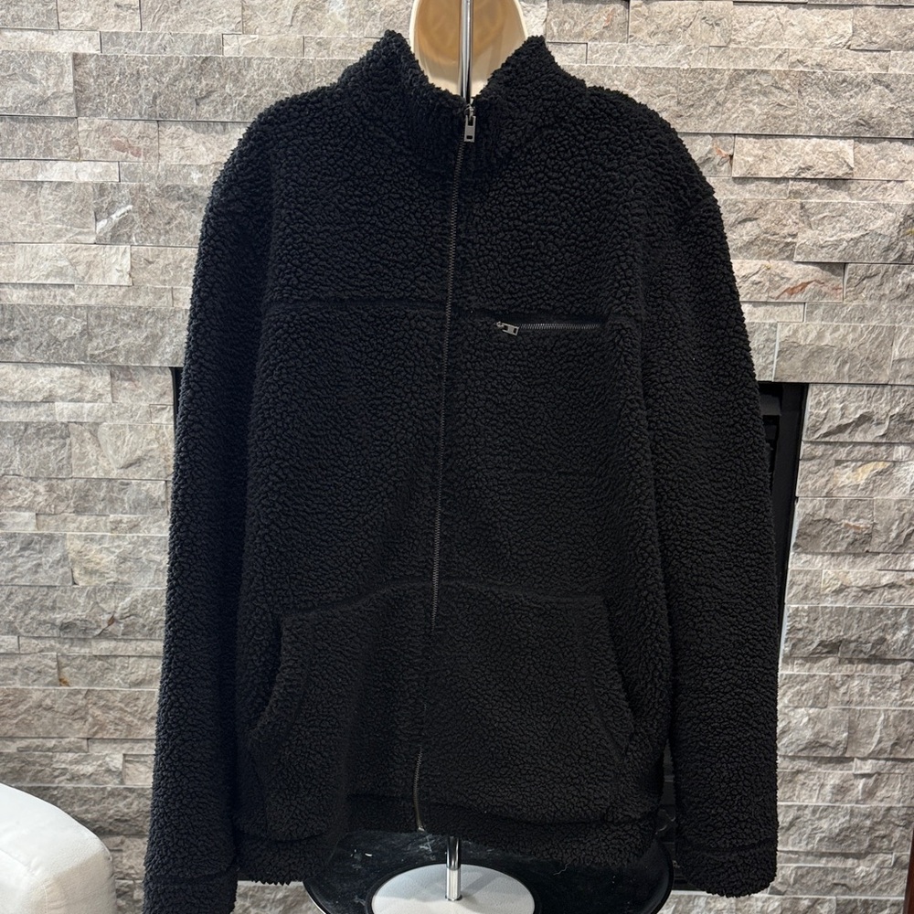 Banana Republic Men's Black Zip-Up Sweater Jacket